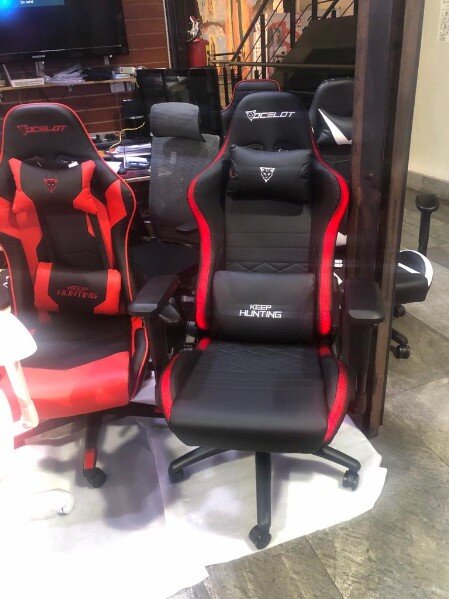 SILLA GAMER OCELOT GAMING RGB NEGRA